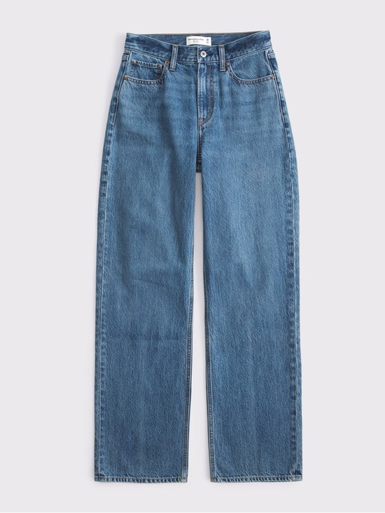 Abercrombie & Fitch Denim - abercrombie & fitch high rise loose jean curve love 10r